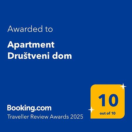 Apartment Drustveni Dom Sarajevo Exterior foto